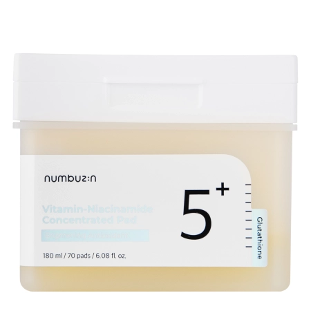 Numbuzin - No.5+ Glutathione Vitamin Concentrated Toner Pads - 180ml/70szt.