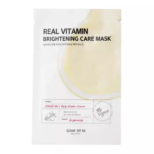 Some By Mi - Real Vitamin Brightening Care Mask - Brightening Sheet Mask - 20g