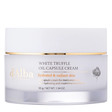 d'Alba - White Truffle Oil Capsule Cream - Nourishing Face Cream - 55g