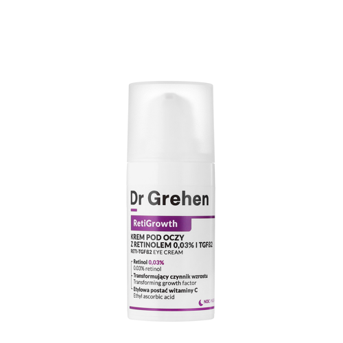 Dr. Grehen - RetiGrowth - Reti-TGF Eye Cream - Eye Cream with Retinol 0.03% and Growth Factor - 15ml