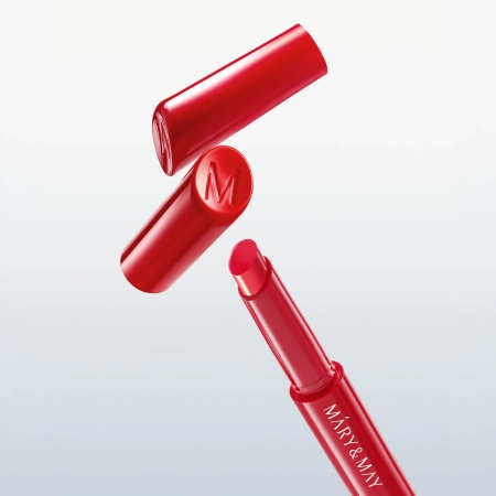 Mary&May; - Blooming Glow Lip - Tinted Lip Balm - 04 Cool Red Tulip - 1.7 g