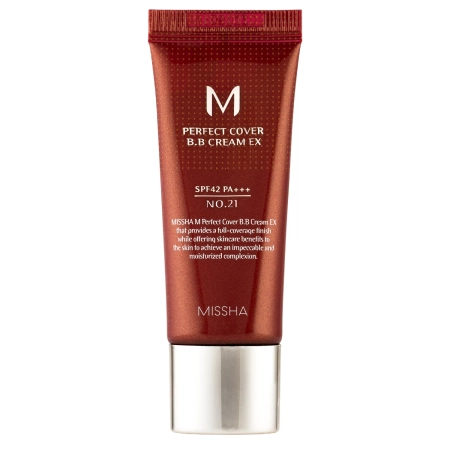 Missha - M Perfect Cover BB Cream SPF42/PA++ - Covering BB Cream - No.21 Light Beige - 20ml