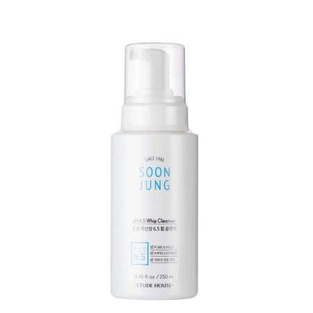 Etude House - Soon Jung pH 6.5 Whip Cleanser - Cleansing Facial Foam - 250ml