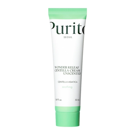 Purito Seoul - Wonder Releaf Centella Cream Unscented - Unscented Cream with Centella Asiatica Extract - 50ml
