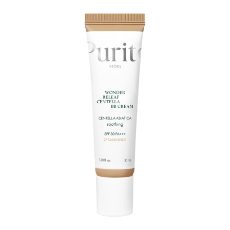 Purito Seoul - Wonder Releaf Centella BB Cream SPF30 PA+++ #27 Sand Beige - BB Cream with Centella Asiatica - 30ml