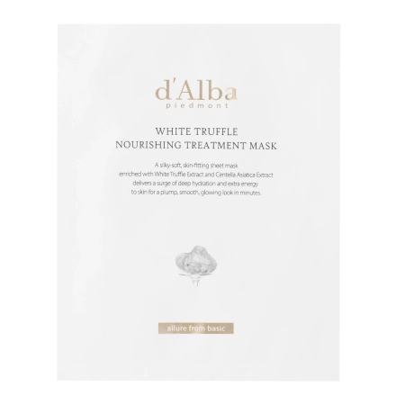 d'Alba - White Truffle Nourishing Treatment Mask - Nourishing Face Mask in Sheet - 1pc/25ml