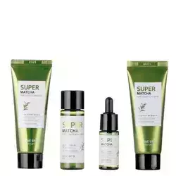 Some By Mi - Super Matcha Pore Care - Starter Kit - Cosmetic Kit for Combating Dilated Pore - 30ml+10ml+42g+42ml