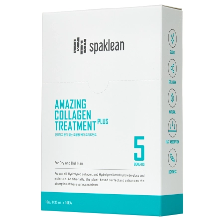 Spaklean - Amazing Collagen Treatment Plus - Regenerating Hair Treatment with Collagen - 10x10ml