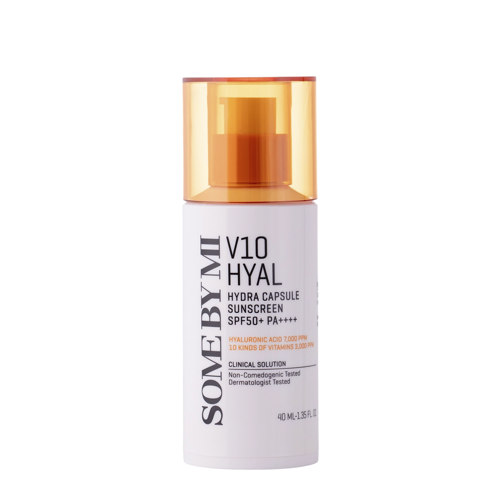 Some By Mi - V10 Hyal Hydra Capsule Sunscreen SPF 50+ PA++++ - Sunscreen Cream - 40ml