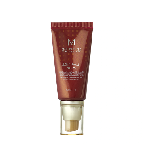 Missha - M Perfect Cover BB Cream SPF42/PA+++ - Covering BB Cream - No.25 Warm Beige - 50ml