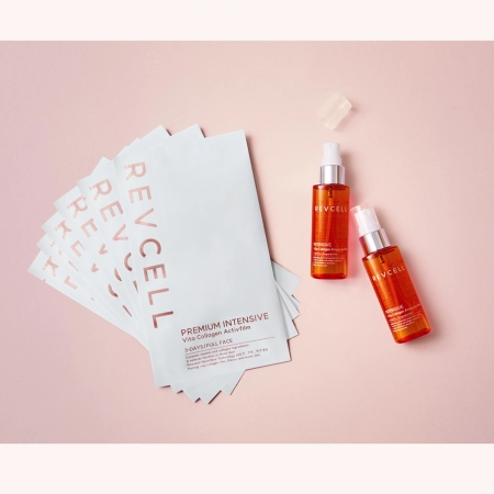 REVCELL - Premium Intensive Vita Collagen Activfilm Full Face - Collagen Soluble Mask - 1pc/3,603g
