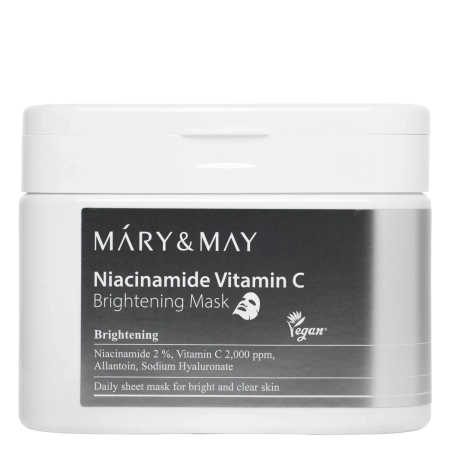 Mary&May - Niacinamide Vitamin C Brightening Mask - Brightening Face Mask Set - 30pcs.