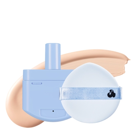Unleashia - Babe Skin Baby Blue Cushion - Refill + Sponge - Cushion foundation - 21N Fluffy - 15g 