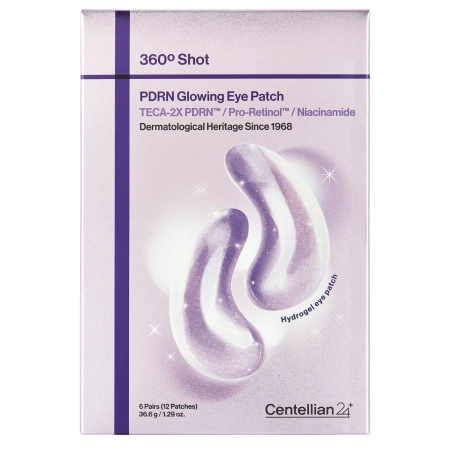 Centellian24 - 360º Shot PDRN Glowing Eye Patch - Eye pads with PDRN - 6 pairs