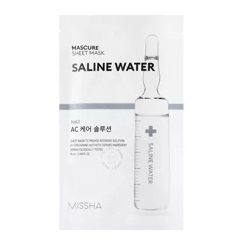 Missha - Mascure AC Care Solution Sheet Mask - Saline Water - Anti-Acne Sheet Mask - 28ml