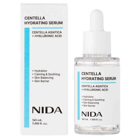NIDA - Centella Hydrating Serum - Moisturizing and Soothing Face Serum - 50 ml