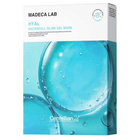 Centellian24 - Hyal Waterfull Glow Gel Mask - Set of Moisturizing Gel Face Masks - 5x22ml