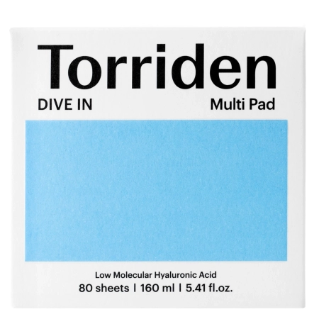 Torriden - Dive-In - Low Molecule Hyaluronic Acid Multi Pad - Moisturizing Face Pads - 80pcs