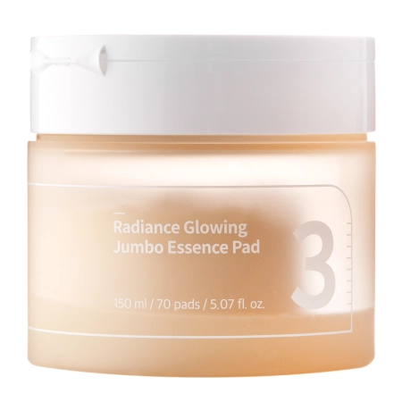 Numbuzin - No.3 Radiance Glowing Jumbo Essence Pad - Illuminating Facial Flakes - 70pcs.