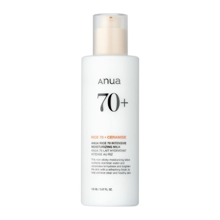 Anua - Rice 70 Intensive Moisturizing Milk - Intensive Moisturizing Face Lotion - 150ml