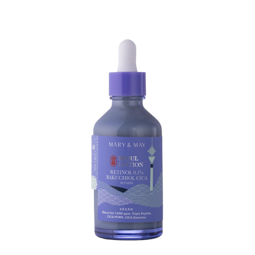 Mary&May - Retinol 0.1% Bakuchiol Cica Serum - Tightening Facial Serum with Retinol - 80ml