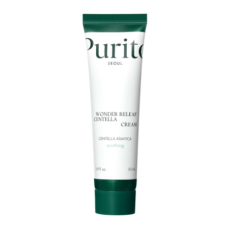 Purito Seoul - Wonder Releaf Centella Cream - Soothing Cream with Centella Asiatica Extract - 50ml