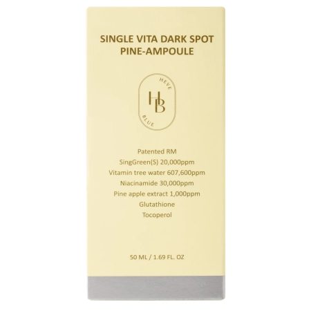 HEVEBLUE - Vita Dark Spot Pine-Ampoule Single - Ampoule Dark Spot Reducer Discolourations - 50 ml