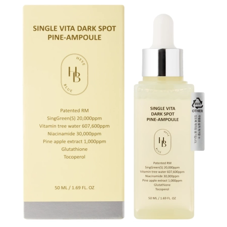 HEVEBLUE - Vita Dark Spot Pine-Ampoule Single - Ampoule Dark Spot Reducer Discolourations - 50 ml