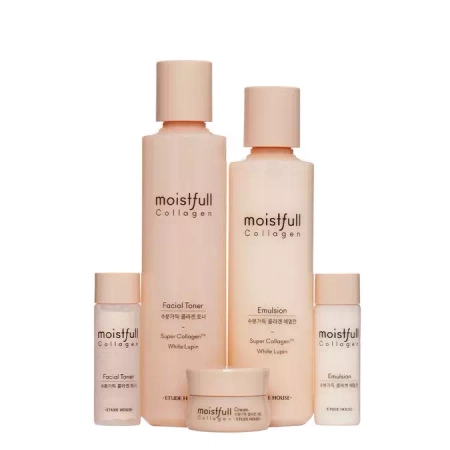 Etude House - Skin Care Kit with Collagen - 200ml+25ml+180ml+25ml+10ml