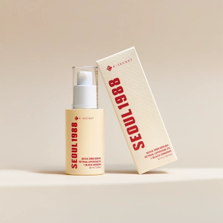 K-SECRET - SEOUL 1988 Serum: Retinal Liposome 2% + Black Ginseng - Firming Serum with Retinal - 30ml