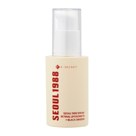 K-SECRET - SEOUL 1988 Serum: Retinal Liposome 2% + Black Ginseng - Firming Serum with Retinal - 30ml