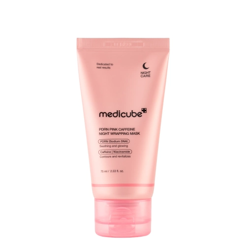 Medicube - PDRN Pink Caffeine Night Wrapping Mask - Overnight Smoothing and Firming Mask with PDRN - 75 ml