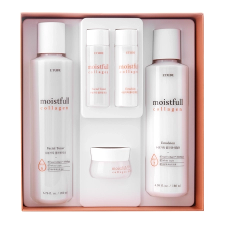 Etude House - Skin Care Kit with Collagen - 200ml+25ml+180ml+25ml+10ml