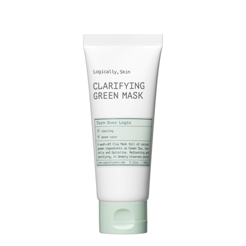 Logically, Skin - Clarifying Green Mask - Purifying Clay Face Mask - 100g