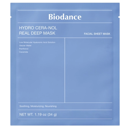 Biodance - Hydro Cera-nol Real Deep Mask - Moisturizing Collagen Face Mask - 1pc/34g