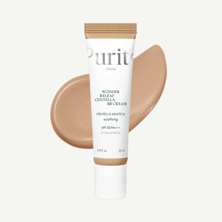 Purito Seoul - Wonder Releaf Centella BB Cream SPF30 PA+++ #27 Sand Beige - BB Cream with Centella Asiatica - 30ml