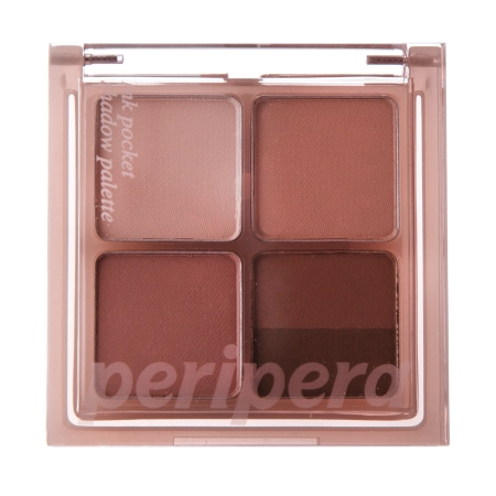 Peripera - Ink Pocket Shadow Palette - Eye Shadow Palette - 004 You Know What Mute Is - 4 x 1.6g