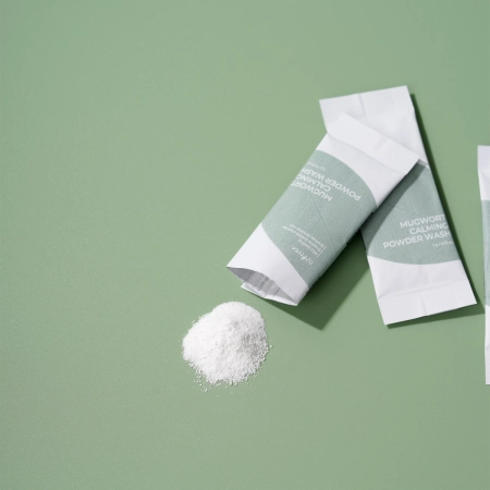Isntree - Mugwort Calming Powder Wash - Facial Wash Powder Sachet Set - 1g x 25pcs