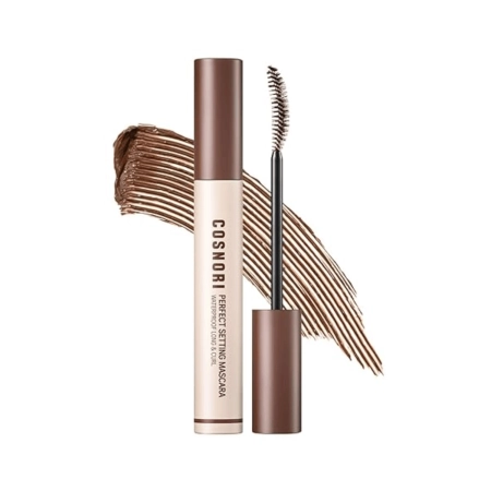 Cosnori - Perfect Setting Mascara Waterproof Long & Curl - Lengthening and Volumizing Mascara - Waterproof - 02 Cozy Brown - 7 ml