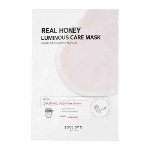 Some By Mi - Real Honey Luminous Care Mask - Illuminating Sheet Mask - 20g