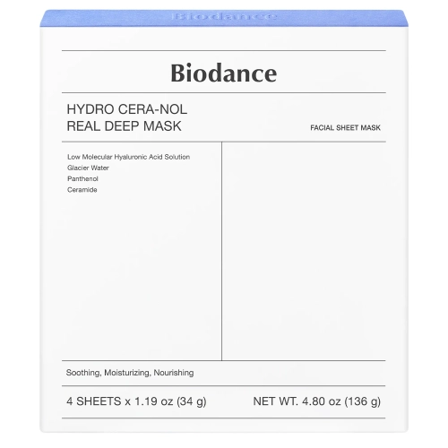 Biodance - Hydro Cera-nol Real Deep Mask Set - Moisturizing Collagen Face Mask Set - 4pcs/34g