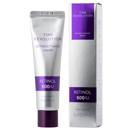 Missha - Time Revolution Retinol 500 Shot Cream - Firming Face Cream with Retinolem - 60ml