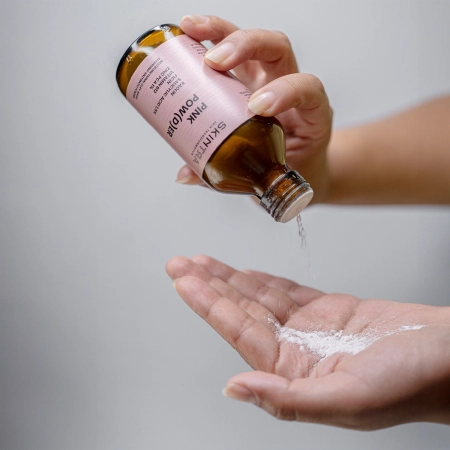 SkinTra - Pink Pow(d)er - Multifunctional Cleansing-Enzymatic Powder on Clay Base - 40g