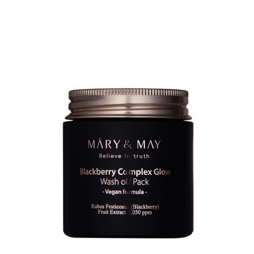 Mary&May - Vegan Blackberry Complex Glow Wash off Pack - Illuminating Clay Mask - 125g