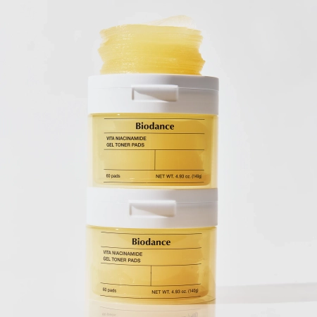 Biodance - Vita Niacinamide Gel Toner Pads - BrightensShealing Facial Pads - 60pcs