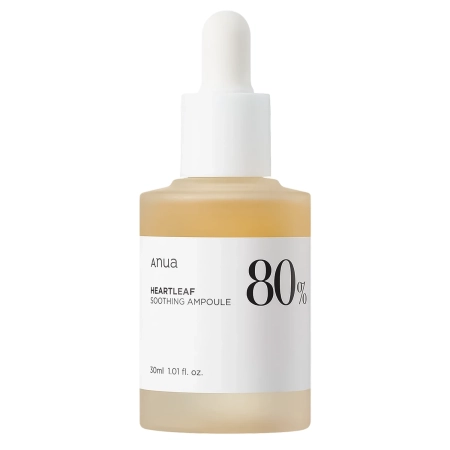 Anua - Heartleaf 80% Soothing Ampoule - Soothing Facial Ampoule with 80% Heartleaf Extract - 30ml
