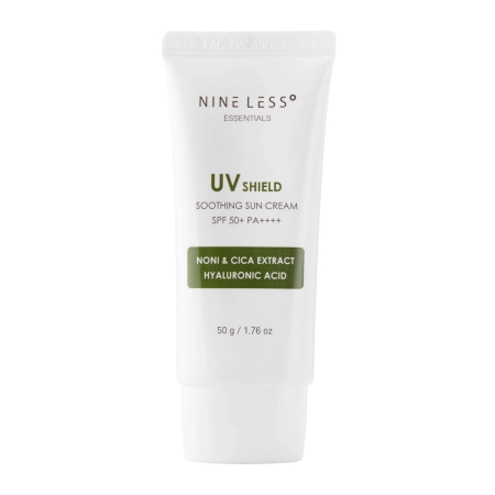 Nine Less - Essentials UV Shield Soothing Sun Cream SPF 50+/PA++++ - Moisturizing Filter Cream - 50g