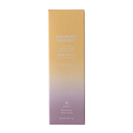 Haruharu Wonder - Black Rice Pure Mineral Relief Daily Sunscreen SPF50+/PA++++ - Moisturizing Face Cream with Physical Filters - 50ml