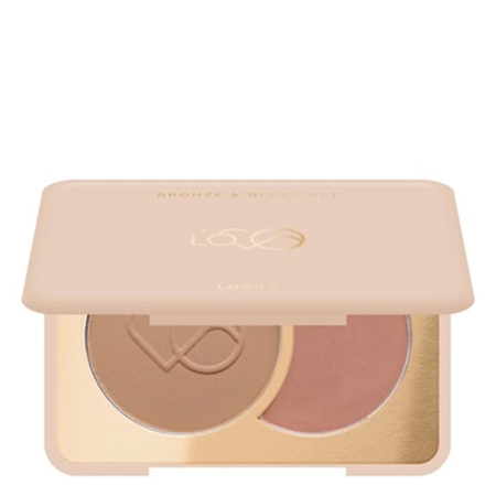 LOVRO - Bronze & Blush Set - Pressed Bronzer and Blush for Facial Contouring - 5g