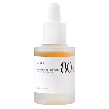 Anua - Heartleaf 80% Soothing Ampoule - Soothing Facial Ampoule with 80% Heartleaf Extract - 30ml